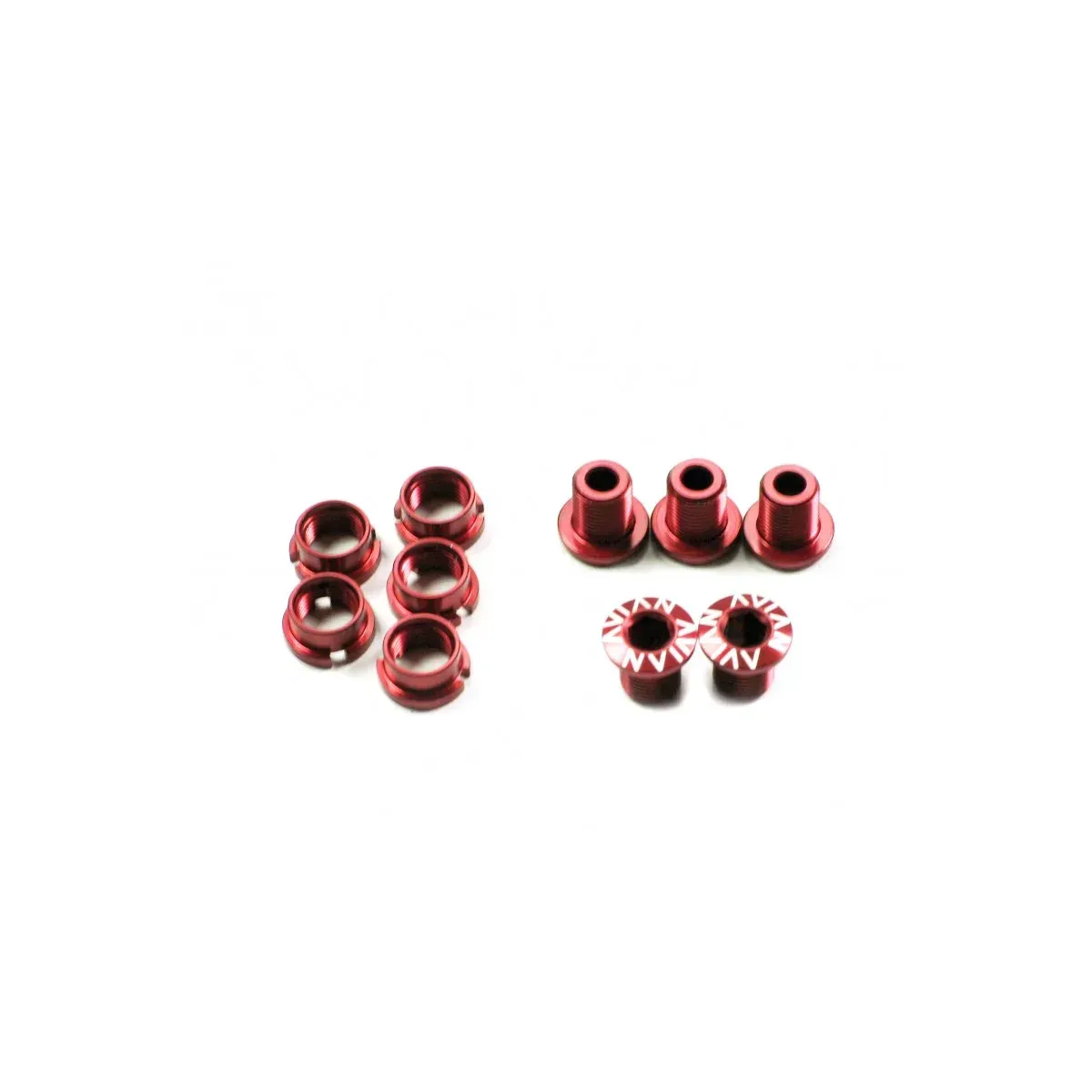 Avian Alloy Chainring Bolts Red